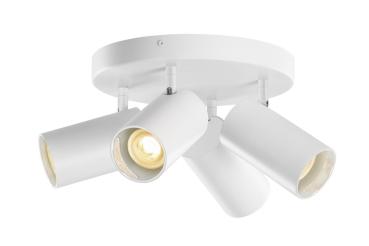 ASTO TUBE, Deckenaufbauleuchte, zylindrisch, max. 4x10 W, weiß