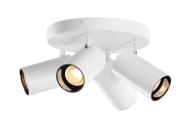 ASTO TUBE, Deckenaufbauleuchte, zylindrisch, max. 4x10 W, weiß