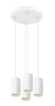 Preview: ASTO TUBE, Pendelleuchte, GU10, Pendellänge 250 cm, max. 4x10 W, weiß