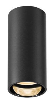 Preview: ASTO TUBE, Deckenaufbauleuchte, zylindrisch, max. 1x10 W, schwarz