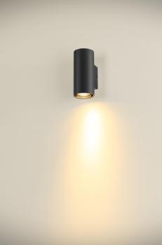 ASTO TUBE, Wandaufbauleuchte, zylindrisch, max. 1x10 W, schwarz