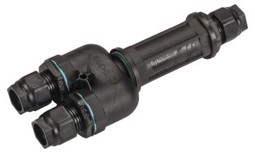 Y-Verbindungsbox, 5-polig, IP68, schwarz, DALI