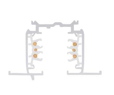 Preview: S-TRACK 3-Phasen-Einbauschiene, DALI, PHASE, 2 m, weiß