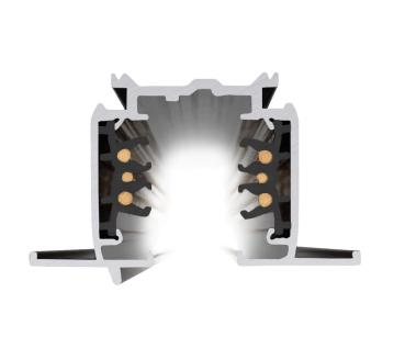 Preview: S-TRACK 3-Phasen-Einbauschiene, DALI, PHASE, 3 m, schwarz