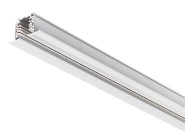 S-TRACK 3-Phasen-Einbauschiene, DALI, PHASE, 3 m, weiß