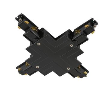 S-TRACK X-Verbinder, 3-Phasen-Einbauschiene, DALI, PHASE, schwarz