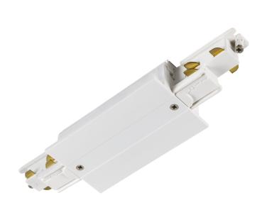 S-TRACK Längsverbinder, 3-Phasen-Einbauschiene, mit Einspeisemöglichkeit, DALI, PHASE, weiß