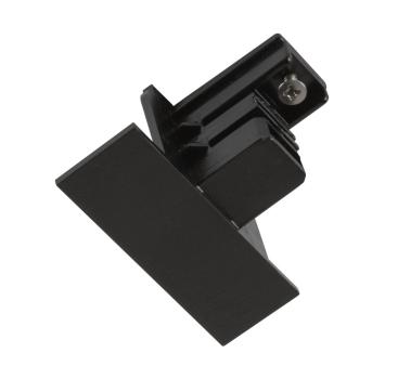 S-TRACK Endkappe, 3-Phasen-Einbauschiene, schwarz