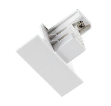 S-TRACK Endkappe, 3-Phasen-Einbauschiene, weiß