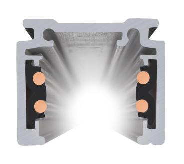 1 m Aufbauschiene, 48V TRACK, schwarz, DALI