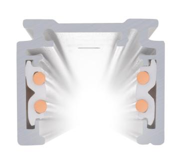 2 m Aufbauschiene, 48V TRACK, weiß, DALI