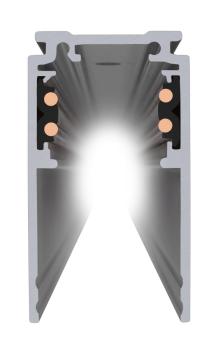 2 m Aufbauschiene tief, 48V TRACK, schwarz, DALI