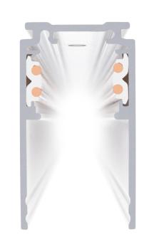 2 m Aufbauschiene tief, 48V TRACK, weiß, DALI