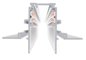 2 m Einbauschiene, 48V TRACK, weiß, DALI