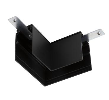 L-Verbinder mechanisch, 48V TRACK, für Aufbauschiene tief, rechts, schwarz