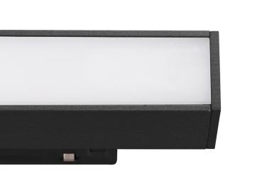 Preview: IN-LINE 22 48V TRACK, opal, DALI, Spot, schwarz / schwarz, 7.3 W, 570 lm, 3000 K, CRI 90, 95°