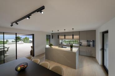 IN-LINE 22 48V TRACK, opal, DALI, Spot, schwarz / schwarz, 7.3 W, 570 lm, 3000 K, CRI 90, 95°