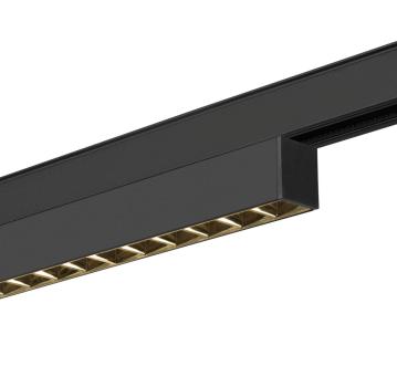 Preview: IN-LINE 22 48V TRACK, Darklight Reflector, DALI, Spot, schwarz / schwarz, 7.3 W, 610 lm, 3000 K, CRI 90, 35°