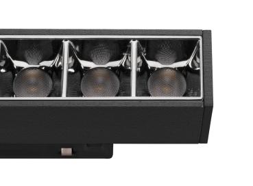 Preview: IN-LINE 22, 48V Spot, Darklight Reflector, DALI, schwarz, 7.3 W, 650 lm, 4000 K, CRI 90, 35°