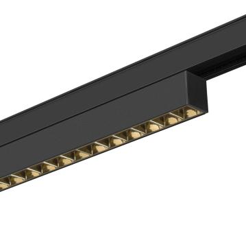 Preview: IN-LINE 44 48V TRACK, Darklight Reflector, DALI, Spot, schwarz / schwarz, 14 W, 1230 lm, 3000 K, CRI 90, 35°