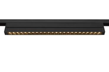 IN-LINE 46 48V TRACK, Move DALI, Darklight Reflector, Spot, schwarz / schwarz, 14 W, 1180 lm, 2700 K, CRI 90, 35°
