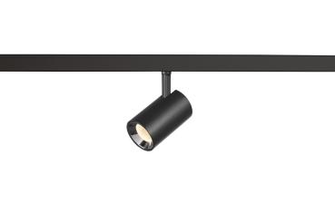 NUMINOS® XS 48V TRACK, DALI, Spot, schwarz / chrom, 8.7 W, 730 lm, 3000 K, CRI 90, 20°