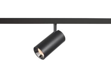 NUMINOS® S 48V TRACK, DALI, Spot, schwarz / chrom, 16 W, 980 lm, 2700 K, CRI 90, 55°