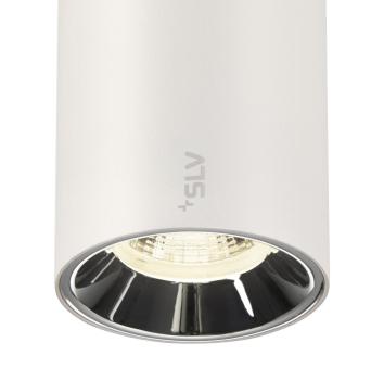 Preview: NUMINOS® S, 48V Spot, rund, 4000 K, 16 W, DALI 2, 55°, matt weiß / glänzend chrom