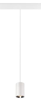 NUMINOS® XS 48V TRACK, DALI, Pendelleuchte, weiß / chrom, 8.7 W, 650 lm, 2700 K, CRI 90, 40°