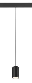 NUMINOS® XS, 48V Pendelleuchte, Pendellänge 150 cm, 4000 K, 20°, DALI 2, matt schwarz / matt weiß