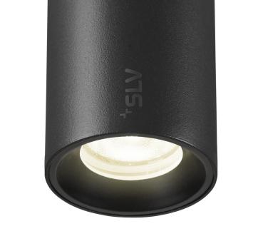 Preview: NUMINOS® XS, 48V Pendelleuchte, Pendellänge 150 cm, 4000 K, 55°, DALI 2, matt schwarz