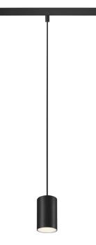 NUMINOS® XS, 48V Pendelleuchte, Pendellänge 150 cm, 4000 K, 55°, DALI 2, matt schwarz / matt weiß