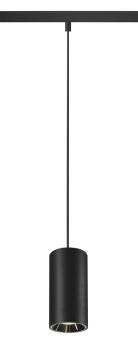 NUMINOS® S 48V TRACK, DALI, Pendelleuchte, schwarz / chrom, 16 W, 980 lm, 2700 K, CRI 90, 55°