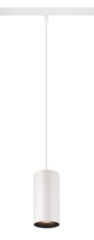 NUMINOS® S 48V TRACK, DALI, Pendelleuchte, weiß / schwarz, 16 W, 1000 lm, 2700 K, CRI 90, 20°