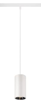 NUMINOS® S 48V TRACK, DALI, Pendelleuchte, weiß / chrom, 16 W, 960 lm, 2700 K, CRI 90, 20°