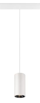 NUMINOS® S 48V TRACK, DALI, Pendelleuchte, weiß / chrom, 16 W, 1000 lm, 2700 K, CRI 90, 40°