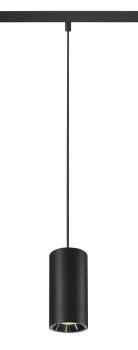 NUMINOS® S 48V TRACK, DALI, Pendelleuchte, schwarz / chrom, 16 W, 1050 lm, 3000 K, CRI 90, 40°