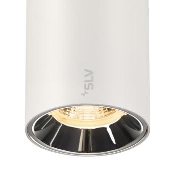 Preview: NUMINOS® S 48V TRACK, DALI, Pendelleuchte, weiß / chrom, 16 W, 1050 lm, 3000 K, CRI 90, 40°