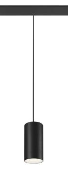 NUMINOS® S, 48V Pendelleuchte, Pendellänge 150 cm, 4000 K, 20°, DALI 2, matt schwarz / matt weiß