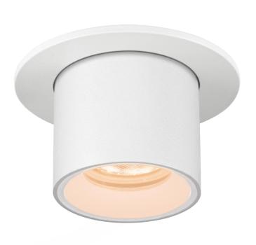 NUMINOS® PROJECTOR XS, Deckeneinbauleuchte, 2700 K, 40°, zylindrisch, weiß / weiß