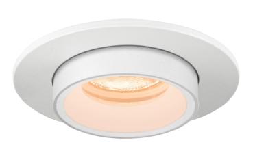 NUMINOS® PROJECTOR XS, Deckeneinbauleuchte, 2700 K, 40°, zylindrisch, weiß / weiß