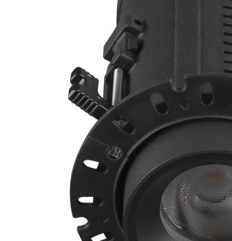 Preview: NUMINOS® PROJECTOR XS, Deckeneinbauleuchte, 3000 K, 55°, zylindrisch, schwarz / schwarz