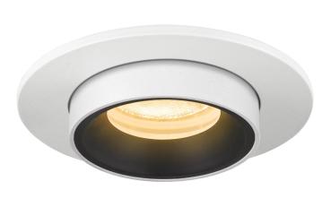 NUMINOS® PROJECTOR XS, Deckeneinbauleuchte, 3000 K, 20°, zylindrisch, weiß / schwarz