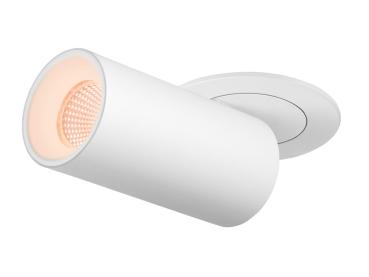 Preview: NUMINOS® PROJECTOR S, Deckeneinbauleuchte, 2700 K, 55°, zylindrisch, weiß / weiß