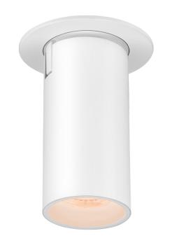 NUMINOS® PROJECTOR S, Deckeneinbauleuchte, 2700 K, 55°, zylindrisch, weiß / weiß