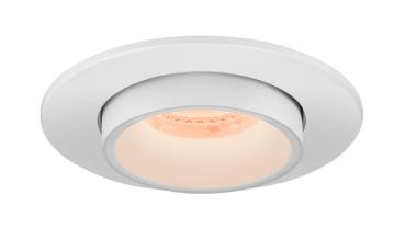 NUMINOS® PROJECTOR S, Deckeneinbauleuchte, 2700 K, 55°, zylindrisch, weiß / weiß