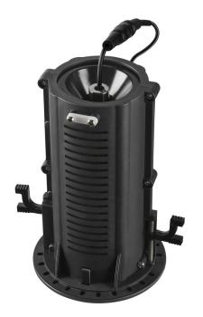 NUMINOS® PROJECTOR S, Deckeneinbauleuchte, 3000 K, 55°, zylindrisch, schwarz / schwarz