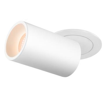 NUMINOS® PROJECTOR M, Deckeneinbauleuchte, 2700 K, 55°, zylindrisch, weiß / weiß