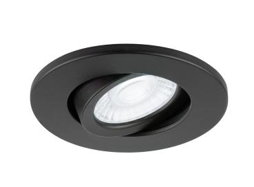 Preview: UNIVERSAL DOWNLIGHT Abdeckung, für Downlight IP20, schwenkbar, rund, schwarz