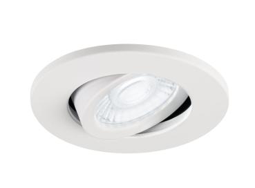 Preview: UNIVERSAL DOWNLIGHT Abdeckung, für Downlight IP20, schwenkbar, rund, weiss
